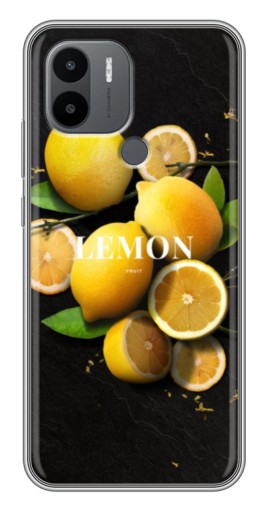 Чехол с принтом "Лимон на черном" для Xiaomi Redmi A1 Plus
