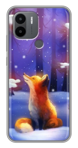 Силиконовый чехол с изображением "Лисичка в лесу" для Xiaomi Redmi A1 Plus