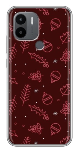 Чехол с принтом "Листочки и шары" для Xiaomi Redmi A1 Plus