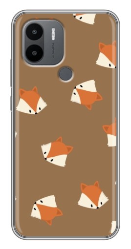 Чехол с принтом "Лисёнки" для Xiaomi Redmi A1 Plus