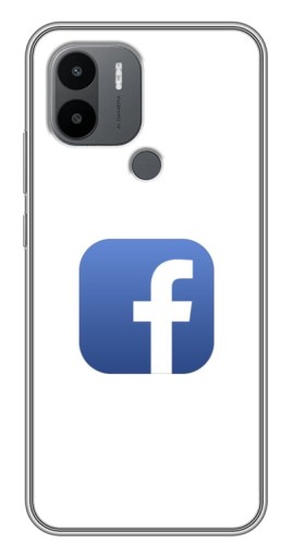 Силиконовый чехол с изображением "Лого Фейсбук" для Xiaomi Redmi A1 Plus