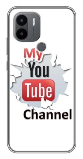 Силиконовый чехол с изображением "My YouTube" для Xiaomi Redmi A1 Plus