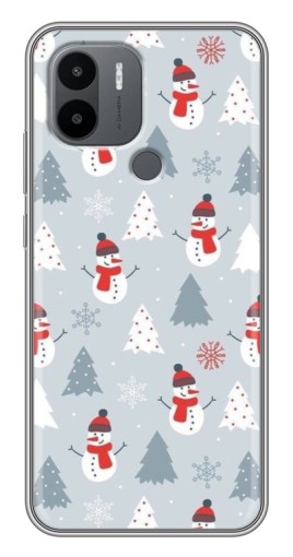 Чехол с картинкой "Новогодний фон" для Xiaomi Redmi A1 Plus