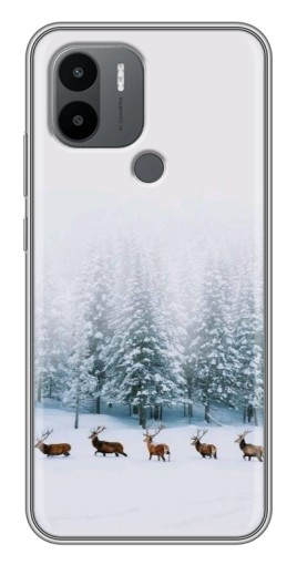Силиконовый чехол с изображением "Олени в лесу" для Xiaomi Redmi A1 Plus
