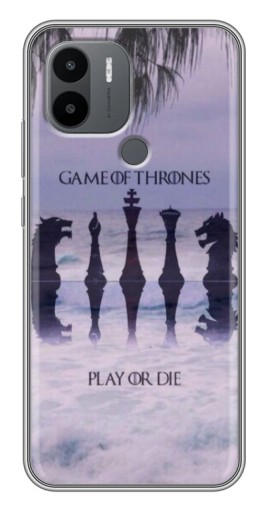 Силиконовый чехол с изображением "Play or Die" для Xiaomi Redmi A1 Plus