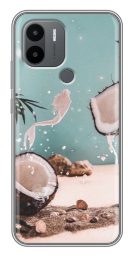 Силиконовый чехол с изображением "Половинки кокоса" для Xiaomi Redmi A1 Plus