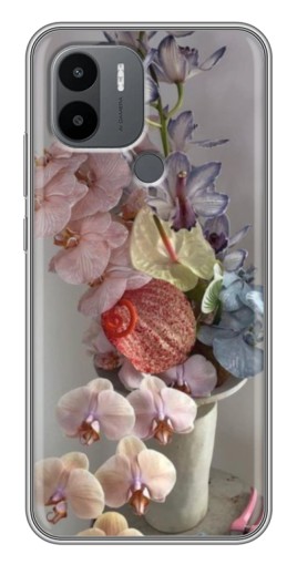 Чехол с печатью "Разноцветные орхидеи" для Xiaomi Redmi A1 Plus