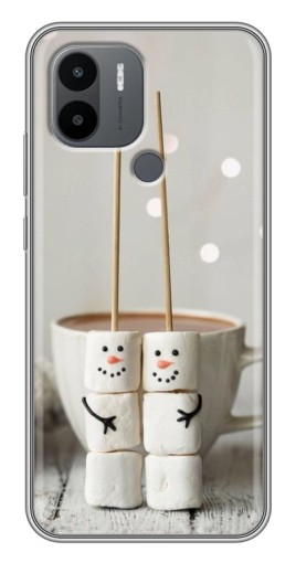 Чехол с принтом "Снеговики из зефира" для Xiaomi Redmi A1 Plus