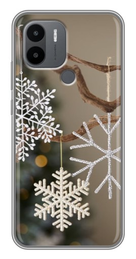 Чехол с принтом "Снежинки на ветке" для Xiaomi Redmi A1 Plus