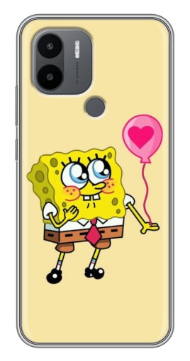 Силиконовый чехол с изображением "СпанчБоб с шариком" для Xiaomi Redmi A1 Plus