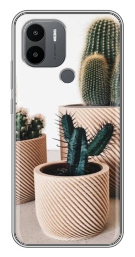 Чехол с картинкой "стильные кактусы" для Xiaomi Redmi A1 Plus