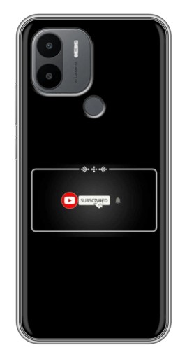 Силиконовый чехол с изображением "subscribed" для Xiaomi Redmi A1 Plus