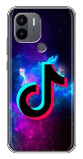 Силиконовый чехол с изображением "ТикТок в космосе" для Xiaomi Redmi A1 Plus