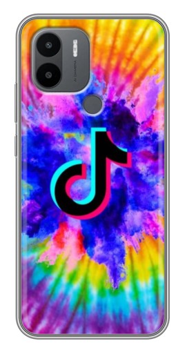 Силиконовый чехол с изображением "TikTok в красках" для Xiaomi Redmi A1 Plus