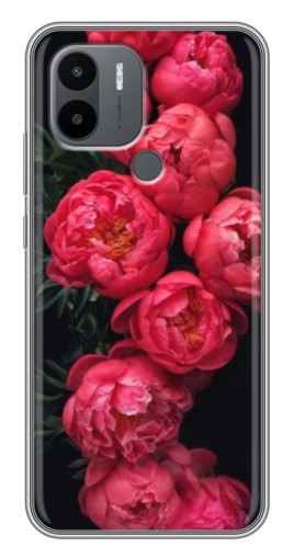 Чехол с принтом "Яркие пионы" для Xiaomi Redmi A1 Plus
