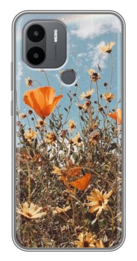 Чехол с печатью "Желтые цветы" для Xiaomi Redmi A1 Plus