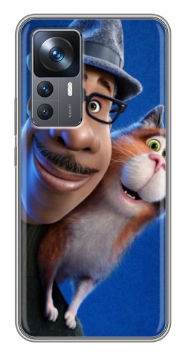 Чехол с картинкой "Джо и кот" для Xiaomi 12T