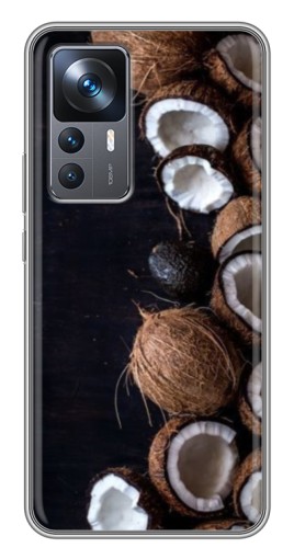 Чехол с принтом "Кокосы на черном" для Xiaomi 12T