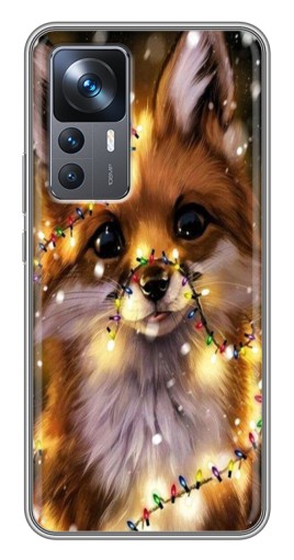 Чехол с картинкой "Новогодний лесенок" для Xiaomi 12T