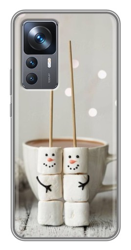 Чехол с принтом "Снеговики из зефира" для Xiaomi 12T