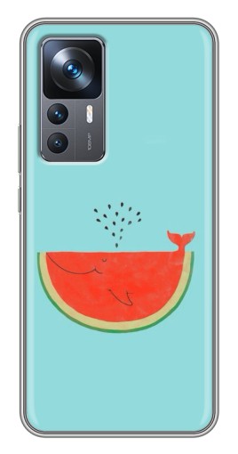 Чехол с картинкой "Арбуз кит" для Xiaomi 12T Pro