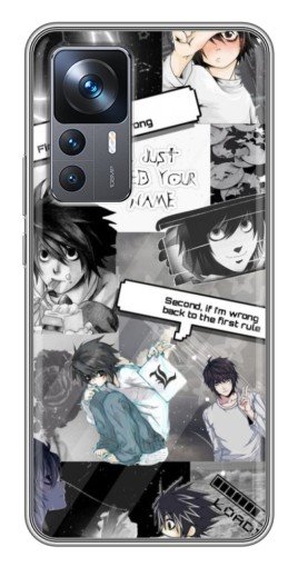 Чехол с картинкой "L - Death note" для Xiaomi 12T Pro