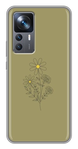 Чехол с картинкой "Рисунок ромашка" для Xiaomi 12T Pro
