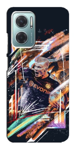 Силиконовый чехол с изображением "АРТ Haaland" для Xiaomi Redmi Note 11E