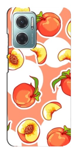 Чехол с картинкой "Дольки персиков" для Xiaomi Redmi Note 11E