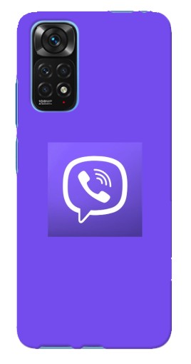Силиконовый чехол с изображением "Лого Viber" для Xiaomi Redmi Note 11E Pro