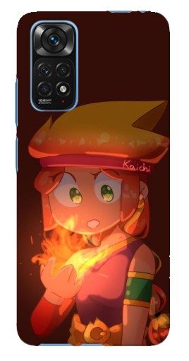 Силиконовый чехол с изображением "Удивлённая Амбер" для Xiaomi Redmi Note 11E Pro