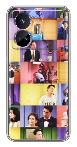 Чехол с картинкой "Актеры Друзья" для Realme GT Neo 5