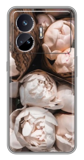 Чехол с картинкой "Букет пионов" для Realme GT Neo 5
