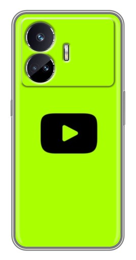 Силиконовый чехол с изображением "Кнопка Ютуба" для Realme GT Neo 5