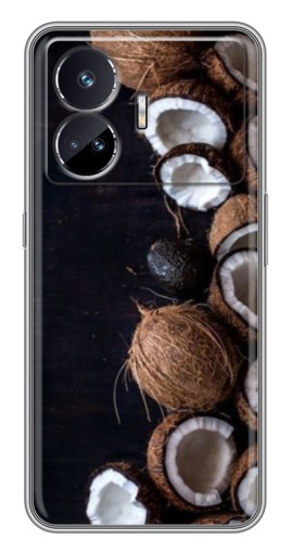 Чехол с печатью "Кокосы на черном" для Realme GT Neo 5