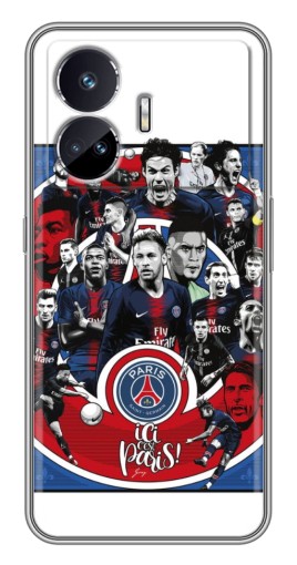 Силиконовый чехол с изображением "Команда PSG" для Realme GT Neo 5