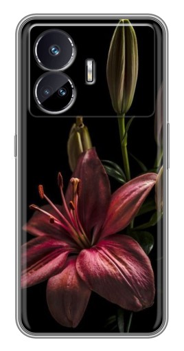 Чехол с принтом "Красная лилия " для Realme GT Neo 5