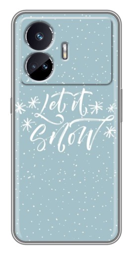 Силиконовый чехол с изображением "Let it Snow" для Realme GT Neo 5
