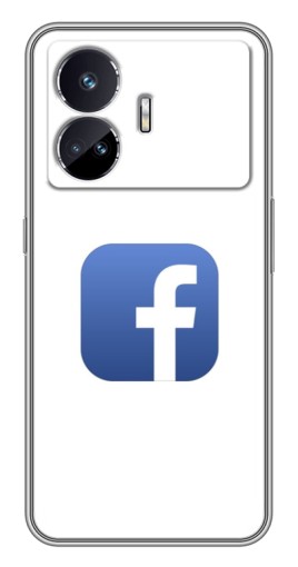 Чехол с принтом "Лого Фейсбук" для Realme GT Neo 5