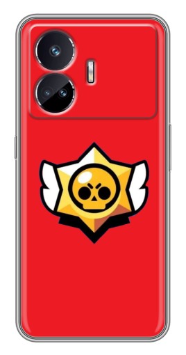 Чехол с принтом "Лого на красном" для Realme GT Neo 5