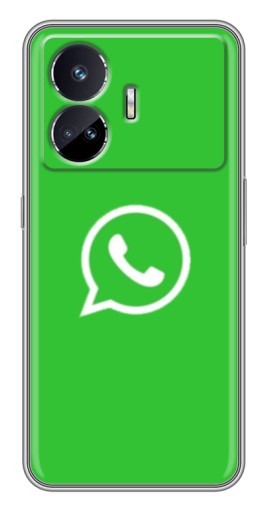 Силиконовый чехол с изображением "Лого Вацап" для Realme GT Neo 5