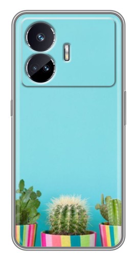Силиконовый чехол с изображением "Маленькие кактусы" для Realme GT Neo 5