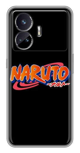 Силиконовый чехол с изображением "Надпись Naruto" для Realme GT Neo 5