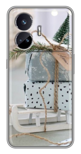 Чехол с печатью "Подарки на санках" для Realme GT Neo 5