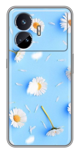 Силиконовый чехол с изображением "Ромашковый фон" для Realme GT Neo 5