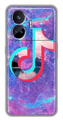 Силиконовый чехол с изображением "ТикТок мраморный" для Realme GT Neo 5
