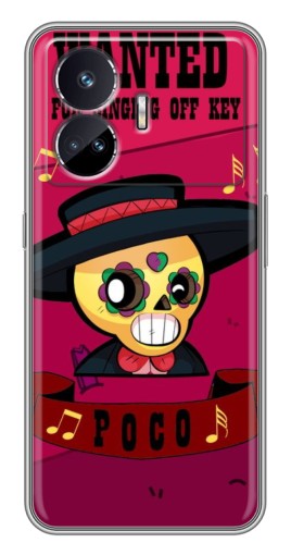 Силиконовый чехол с изображением "WANTED POCO" для Realme GT Neo 5