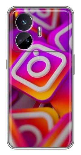 Чехол с картинкой "Значки Инстаграм" для Realme GT Neo 5