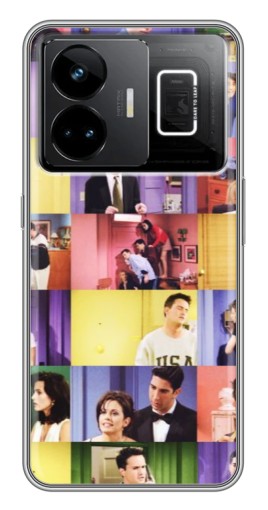 Чехол с картинкой "Актеры Друзья" для Realme GT3