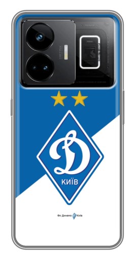 Чехол с печатью "Бело-синий Динамо" для Realme GT3